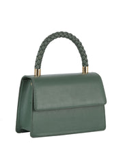 Braided Top Handle Mini Satchel