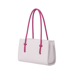 Contrast Handle Structured Mini Bag