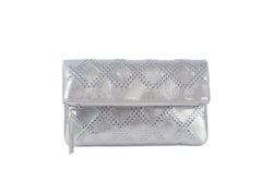 Metallic Studded Flap Clutch