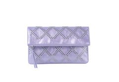 Metallic Studded Flap Clutch