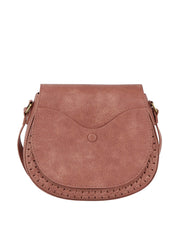 Front Pocket Flap Whipstitching Detailed Saddle