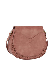 Front Pocket Flap Whipstitching Detailed Saddle