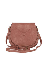 Front Pocket Flap Whipstitching Detailed Saddle