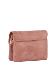 Front Flap Tripe Comparament Convertible Clutch Crossbody Wristlet