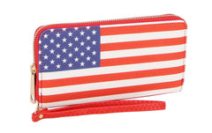 Usa Small Wallet American Flag Purse
