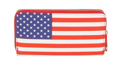Usa Small Wallet American Flag Purse
