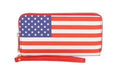 Usa Small Wallet American Flag Purse