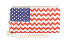 Usa Small Wallet American Flag Purse