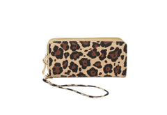 MULTI COLORED CHEETAH PRINT SMALL WALLET