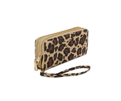 MULTI COLORED CHEETAH PRINT SMALL WALLET