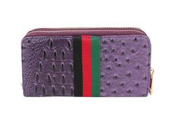 MULTI COLORED CROCODILE BEE PRINT WALLET