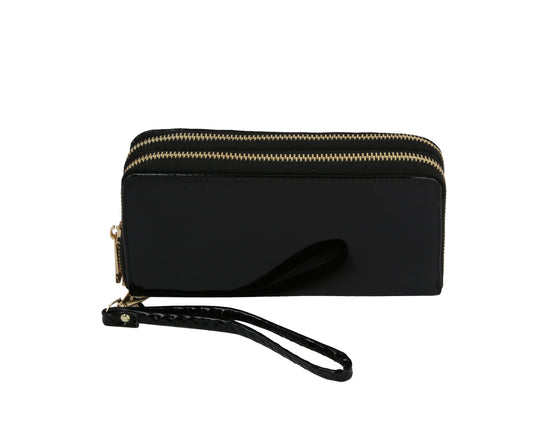 MULTI COLORED PLAIN SOLID PRINT WALLET