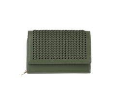 Woven flap over crossbody