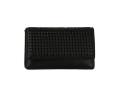 Woven flap over clutch