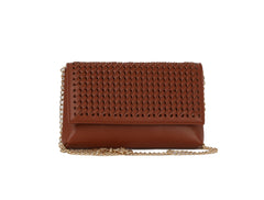 Woven flap over clutch