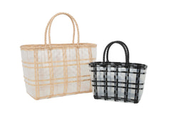 Fashion Clear Beach Tote two piece set