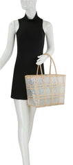 Fashion Clear Beach Tote two piece set