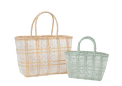 Fashion Clear Beach Tote two piece set