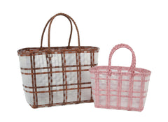 Fashion Clear Beach Tote two piece set