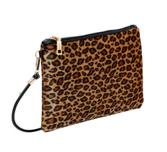Leo Print Crossbody With Chain Strap
