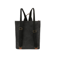 Western style soft color top zip backpack