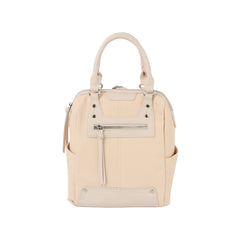 Stone studded soft leather backpack