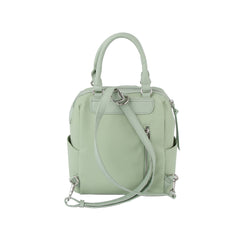 Stone studded soft leather backpack