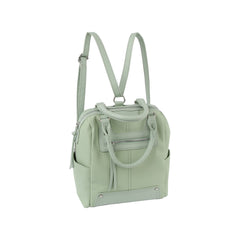 Stone studded soft leather backpack