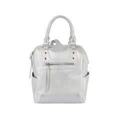 Stone studded soft leather backpack
