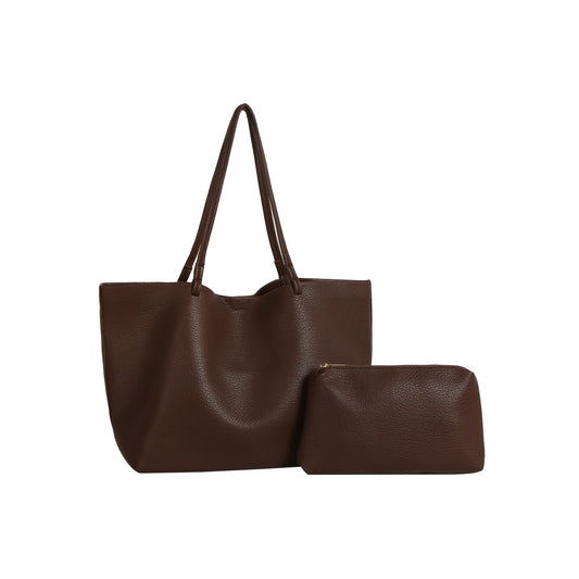 Pebbled Essential Carry Tote Set