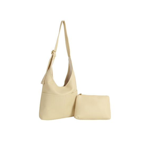 Everyday Pebbled Leather Duo Shoulder Tote