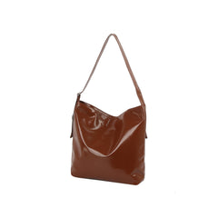 Studded Bow Shoulder Hobo Handbag