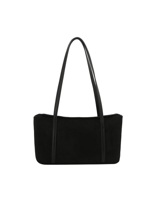 Suede Rectangle Shoulder Bag