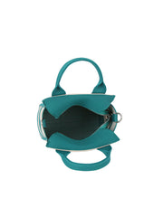 Color block striped tote crossbody