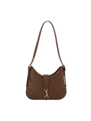 Classic Clip-Front Crescent Shoulder Bag