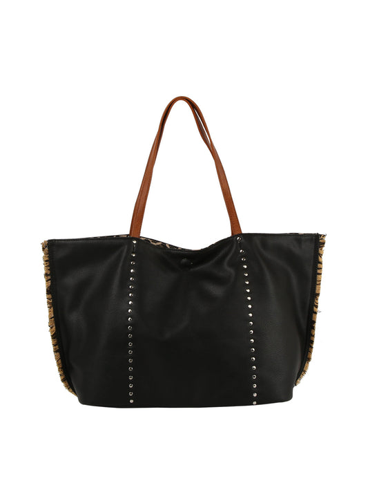 Large Wild Edge Slouch Tote