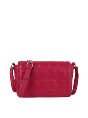 Front flap designed soft leather crossbody