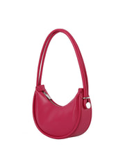 Classic soft leather hobo bag
