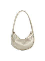 Classic soft leather hobo bag