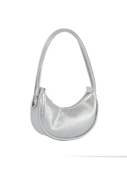 Classic soft leather hobo bag
