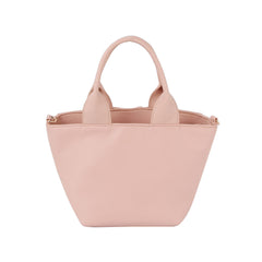 Woven basket shape crossbody top handle bag