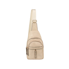 Western style soft leather sling crossbody bag