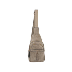 Western style soft leather sling crossbody bag