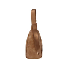 Western style soft leather sling crossbody bag