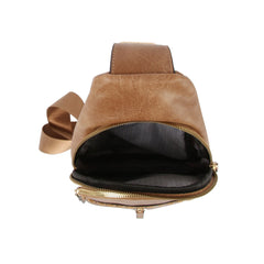 Western style soft leather sling crossbody bag