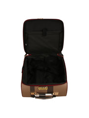 Square checkered pattern luggage travel bag