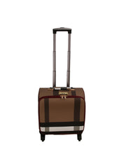 Square checkered pattern luggage travel bag