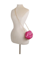 Patent Kissable Lips Shoulder Bag