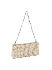 Petite Embossed Leather Shoulder Bag