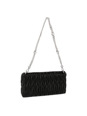 Petite Embossed Leather Shoulder Bag